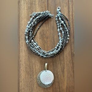 Premier Designs Necklace with Removable Pendant — GUC!